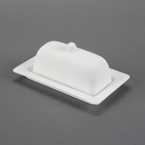 Rimmed Butter Dish (Bisque)