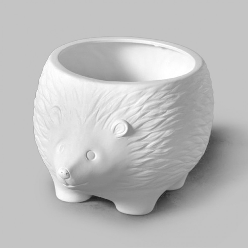 Hedgehog Planter (Bisque)