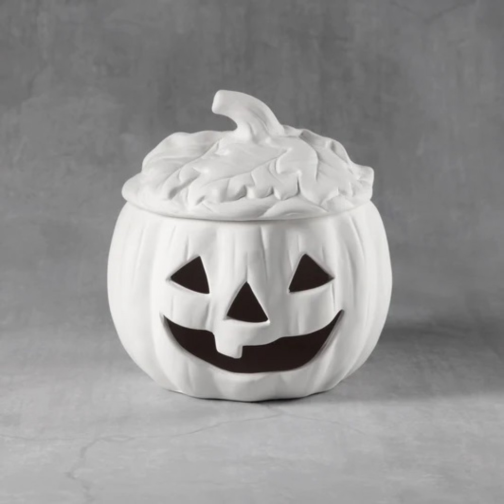 Ceramic Bisque Pumpkin with Cutout (Bisque)