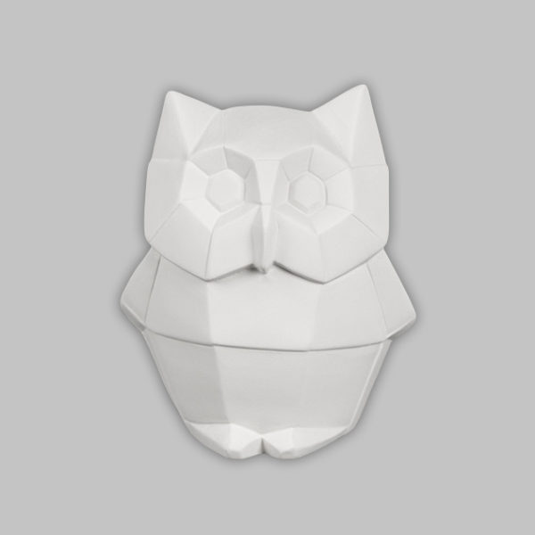 Owl Facetini (Bisque)